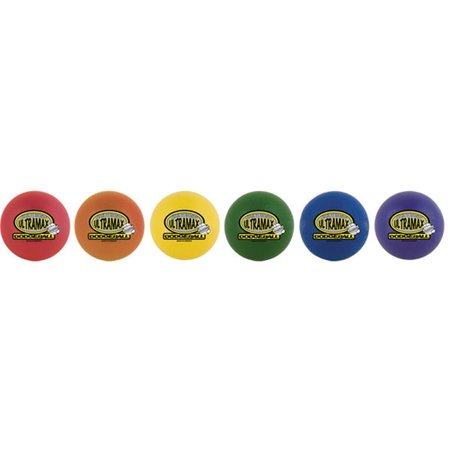 CHAMPION SPORTS 6 in. Rhino Skin Ultramax Ball Set, Rainbow Color - Set of 6 CH55962